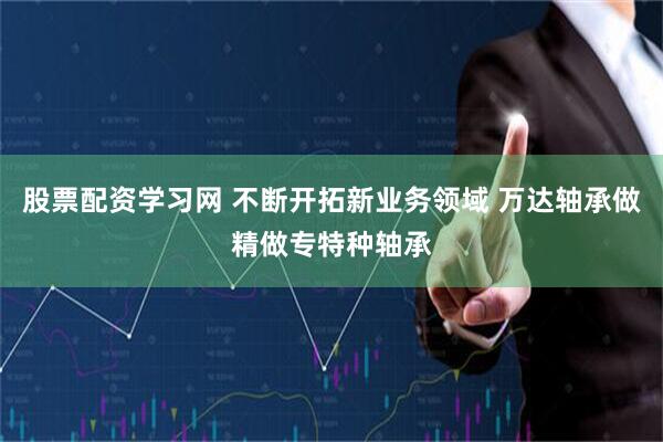 股票配资学习网 不断开拓新业务领域 万达轴承做精做专特种轴承
